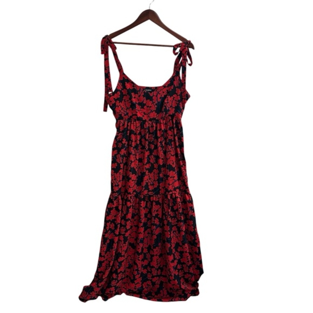 Floral Red Maxi Dress